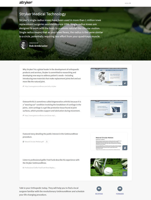 Stryker sample newsletter powered by PointDrive