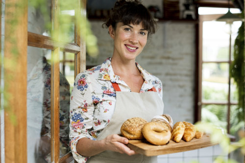 Smiling baker