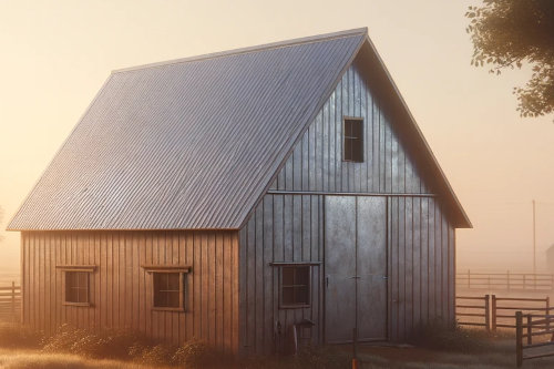 Metal barn
