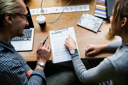 Agile project contract signing